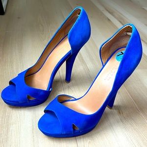 L.A.M.B peep toe heels